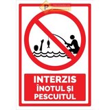 Semn pentru inot si pescuit